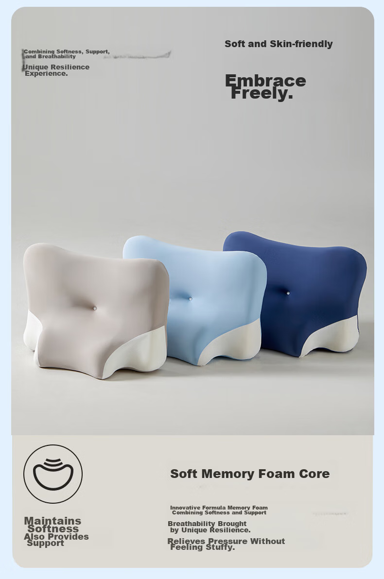MINISO Multifunctional Memory Foam Pillow Core for Bed Prone Sleeping, Prone Pillow, Support Pillow, Phone-Use Pillow 7