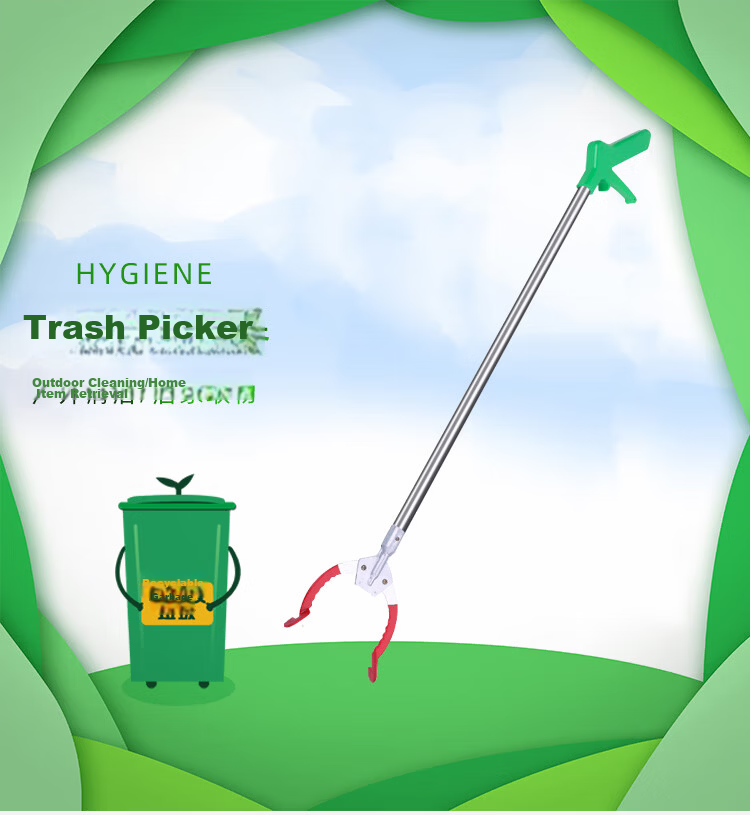 Meilixin Sanitation Garbage Grabber Picker Trash Tongs Long Handle Fire Tongs 1