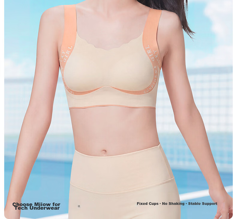 MiiOW Adolescent Shaping Underwear Girls Teen Vest Sports Bra for Middle and High School Students 4