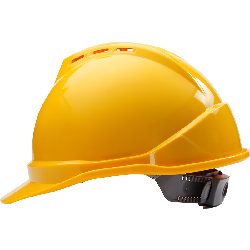 Huixiang Construction Safety Helmet Insulated Low Temperature Resistant New National Standard Anti-Smash Breathable Impact-Resistant Helmet Yellow Button