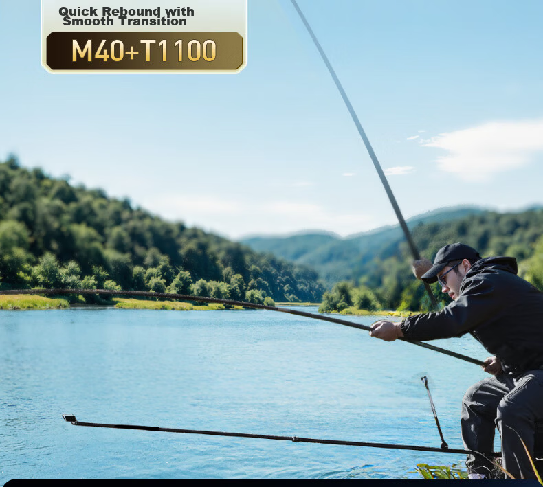 Chuangweiling Tianfeifan Master Ultra-Light Comprehensive Fishing Rod Super Light Hard Carbon Crucian Carp Rod Taiwan Fishing Rod 4.5m 22