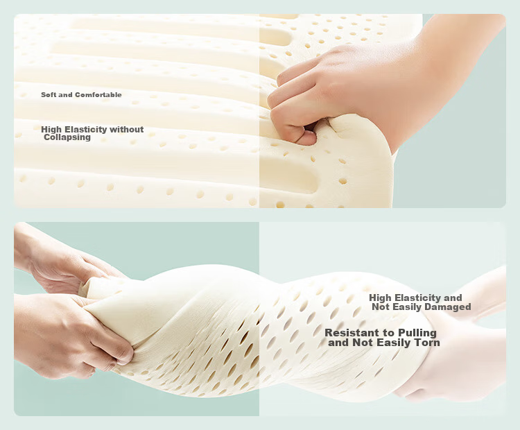 JD Jingzao 94% Natural Latex Island Lumbar Cushion Office Car Chair Back Support Pillow 16