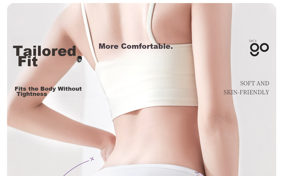 Freego Pure Cotton Disposable Women's Underwear Sterilized Wash-Free Individually Packaged Maternity Travel White Size M 5 Pieces 11