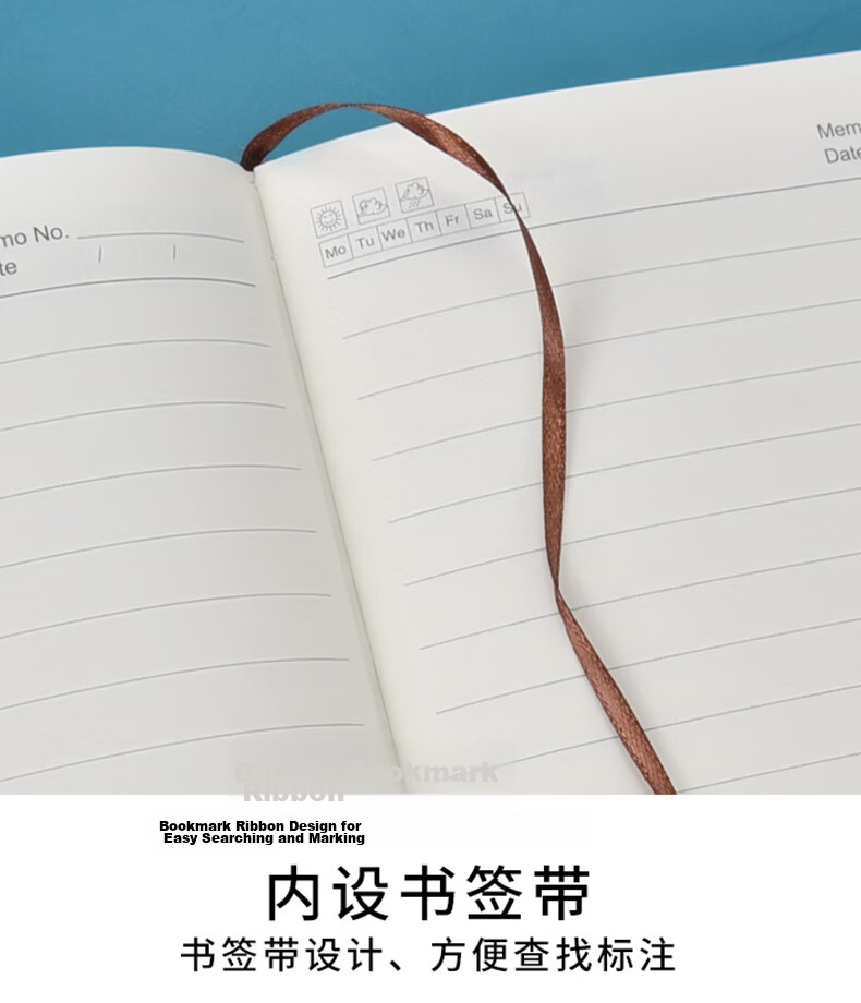 SHEN SHI A5 Business Notebook, Skin-Like Leather Cover, Vintage Notebook, Diary, 180 Sheets, Thickened Journal, J Customizable, JD25-180 Black, 1 Book 6