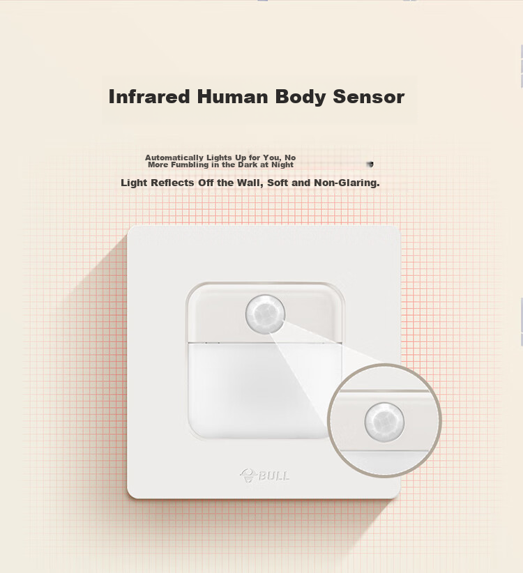 BULL Switch Socket G12 Skin-feel Matte Cream Style 10A Angled Five-hole Socket Panel G12Z223AS Milky White 13