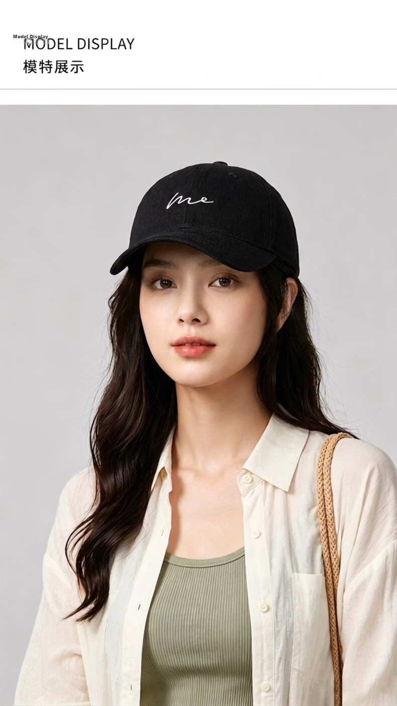 YUYULA Women's Hat 2026 New Fashion Baseball Cap Stylish High-Value Visor Sunshade Versatile Sun Hat 7