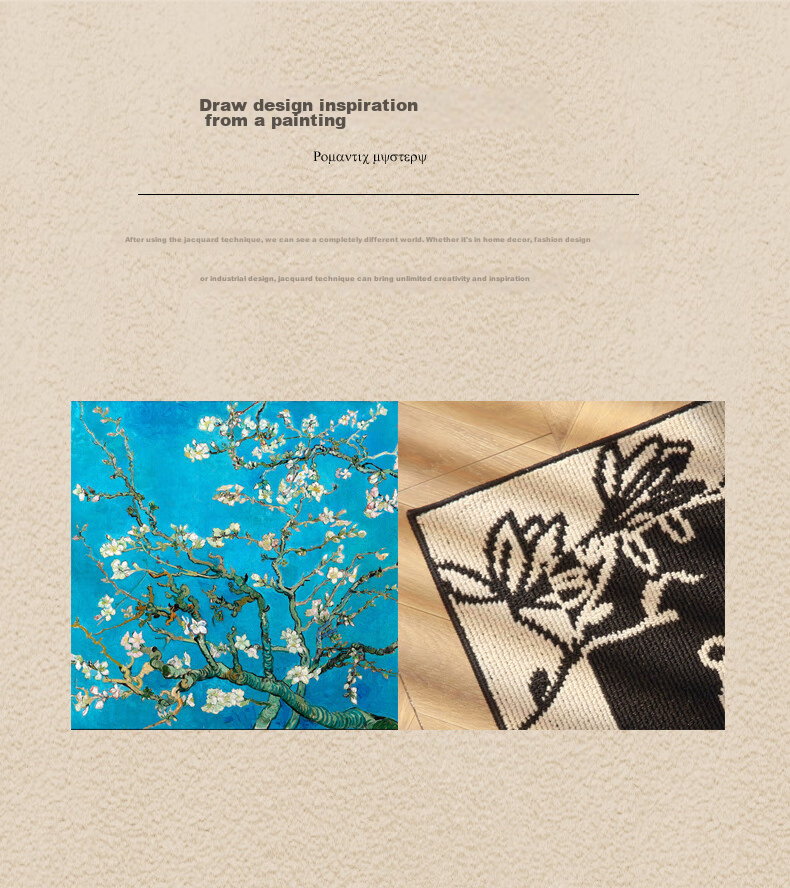 Modouyu Entrance Door Mat, 80*120cm, Floral Pattern, Doormat for Bathroom And Foyer, Durable High-End Carpet 6