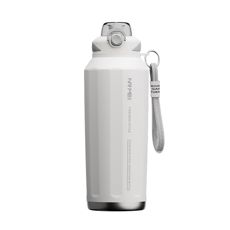 NRMEi Insulated Water Bottle, Large Capacity, for Men, 316 Stainless Steel, Suitable for Teenagers Aged 12-18, Students, Outdoor Sports, with Straw