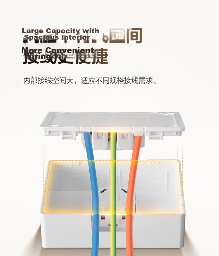 BULL Surface-Mounted Large Panel Switch Socket G59 Series 16A Three-Hole Air Conditioner Socket G59Z104 4