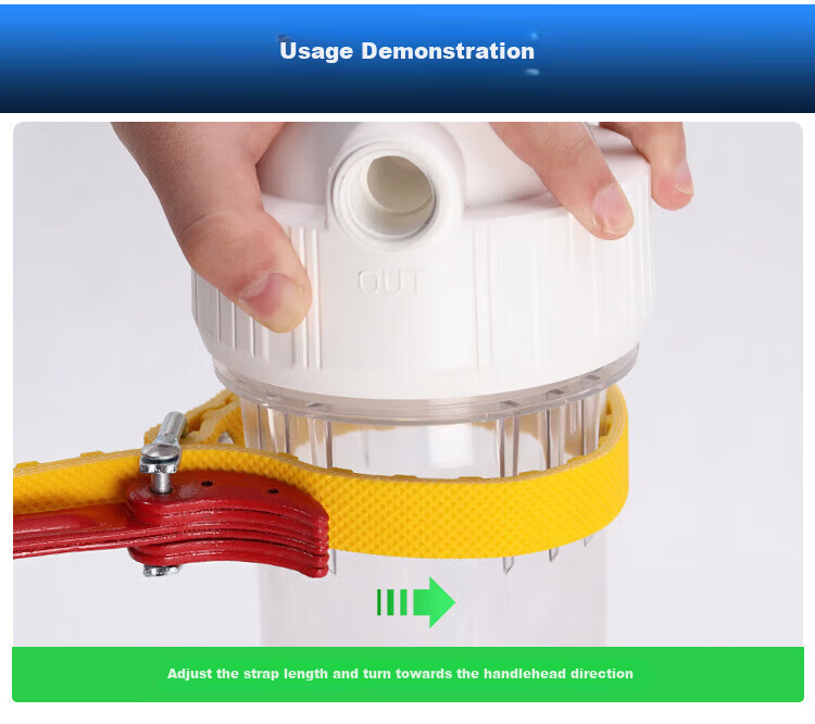 Chuke Water Purifier Universal Wrench Pre-filter Oil Filter Bottle Filter Element Non-slip Removal Belt Wrench 4