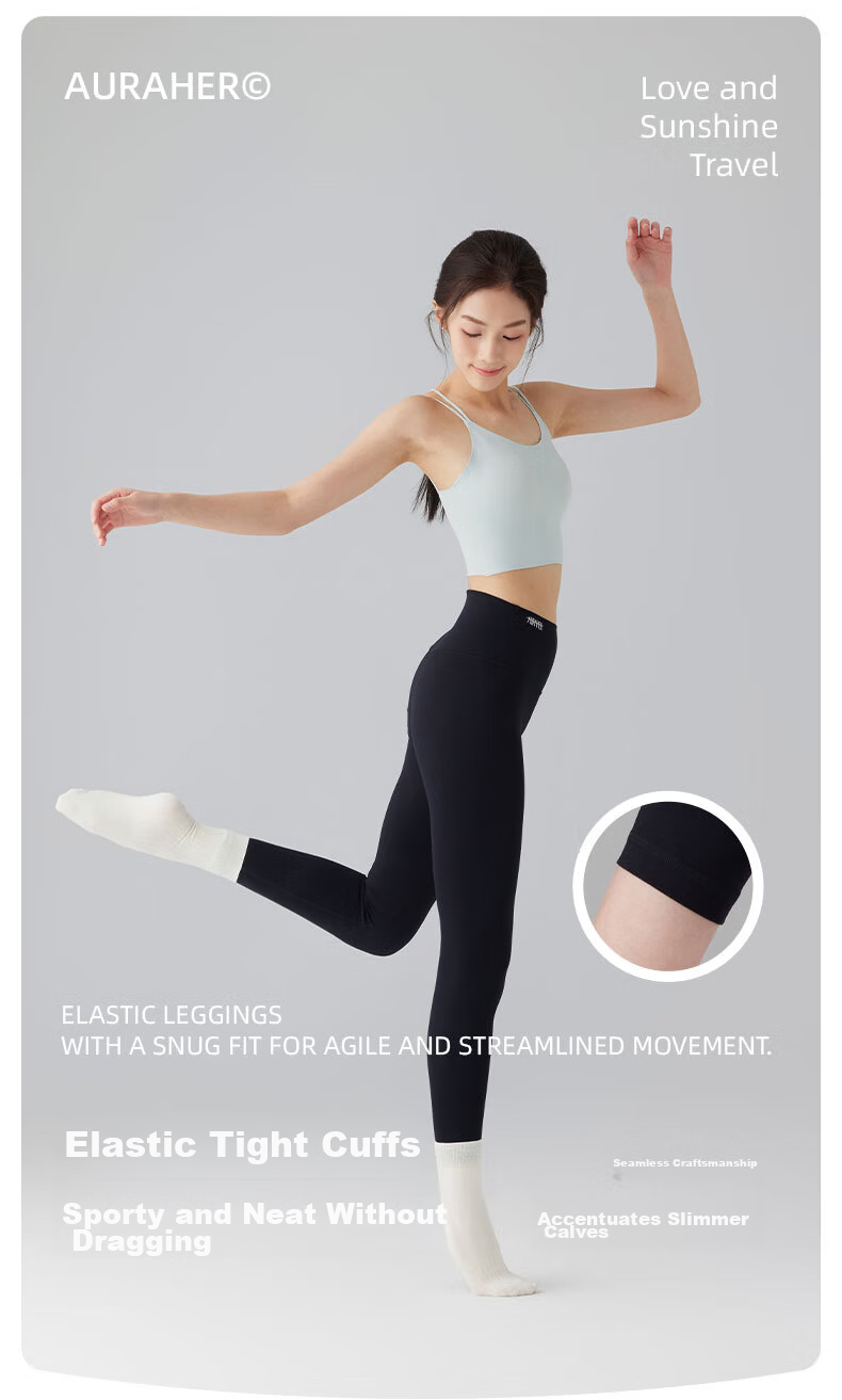 Auraher Casual Sun Protection Pants Lycra Low Transparency High Elasticity Sunshade Yoga Pants UPF50+ Pencil Gray M 9