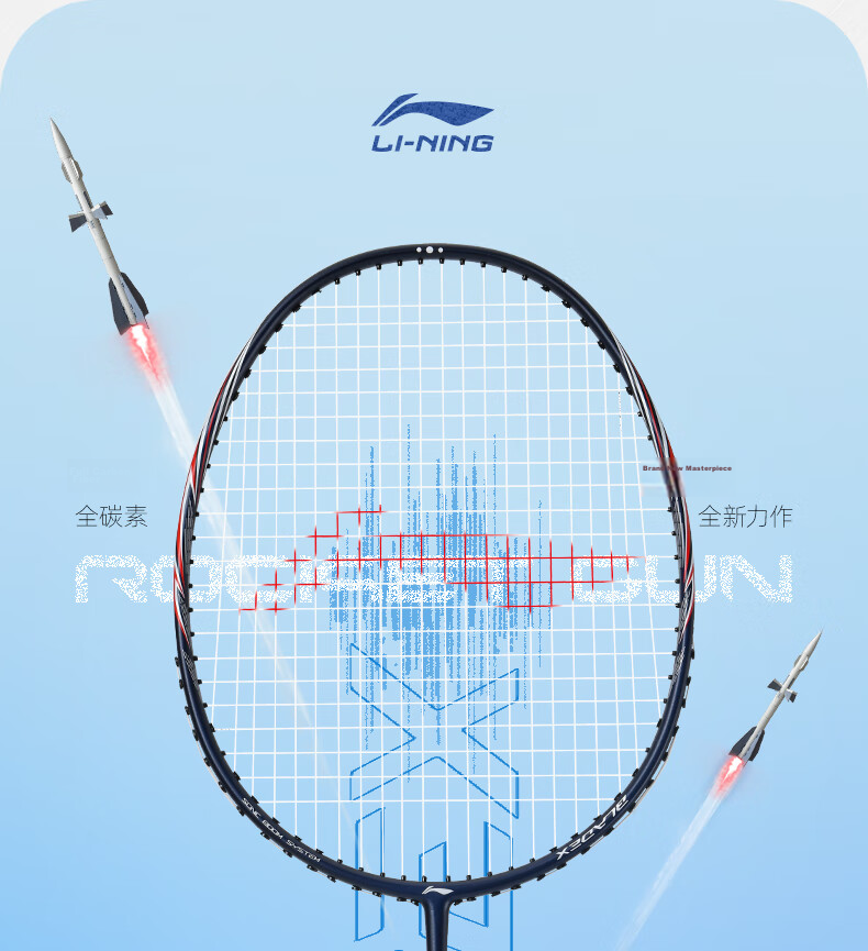 Li-Ning Badminton Racket Set, Full Carbon Double Rackets, Fengying Series, Ultra-Light 5U Competition And Training Rackets, White/pink, Pre-Strung 1