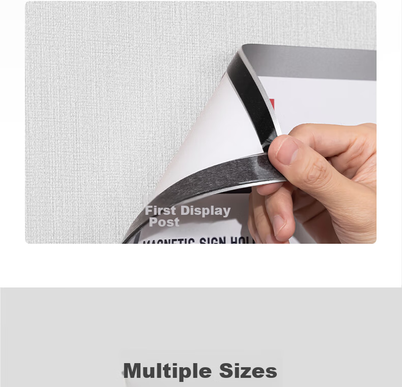 Deli A3 Magnetic Display Holder Business License Frame Document Frame Original Certificate Protector Notice Board Sticker TF110 12