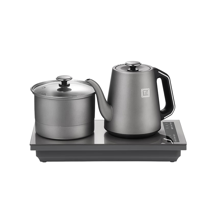 Biooner Pure Titanium Fully Automatic Water Filling Electric Kettle Tea Table Boiling Kettle Embedded Integrated Electric Tea Pot Tea Set Electric Tea Stove RY-16 Clean Version