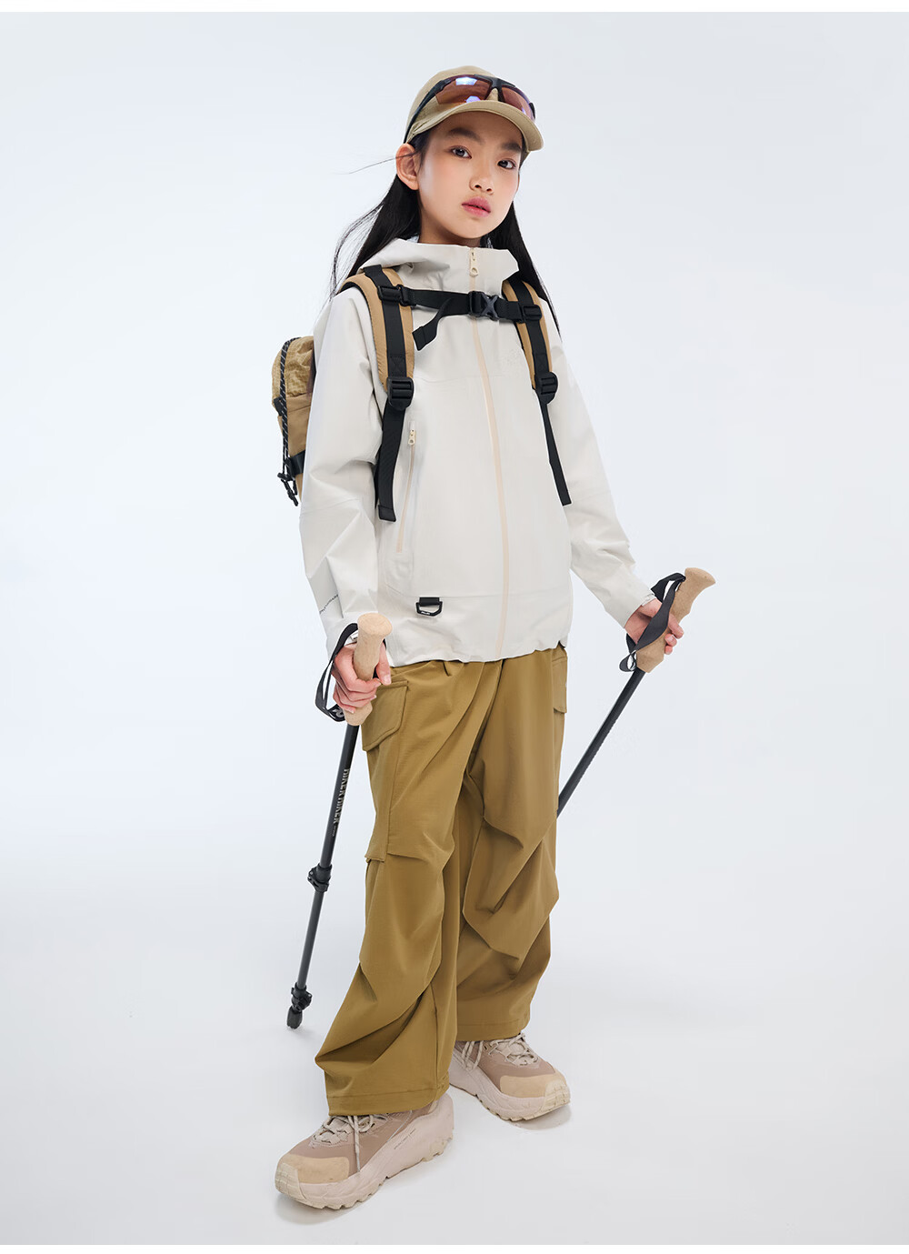 Pelliot [Xiaoshanke] Children's Outdoor Hardshell Windproof Jacket for Boys And Girls, Model 135101017, Purple, Size 140 17