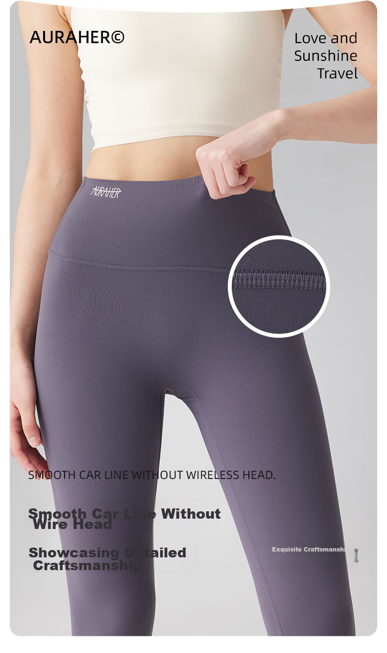 Auraher Casual Sun Protection Pants Lycra Low Transparency High Elasticity Sunshade Yoga Pants UPF50+ Pencil Gray M 10