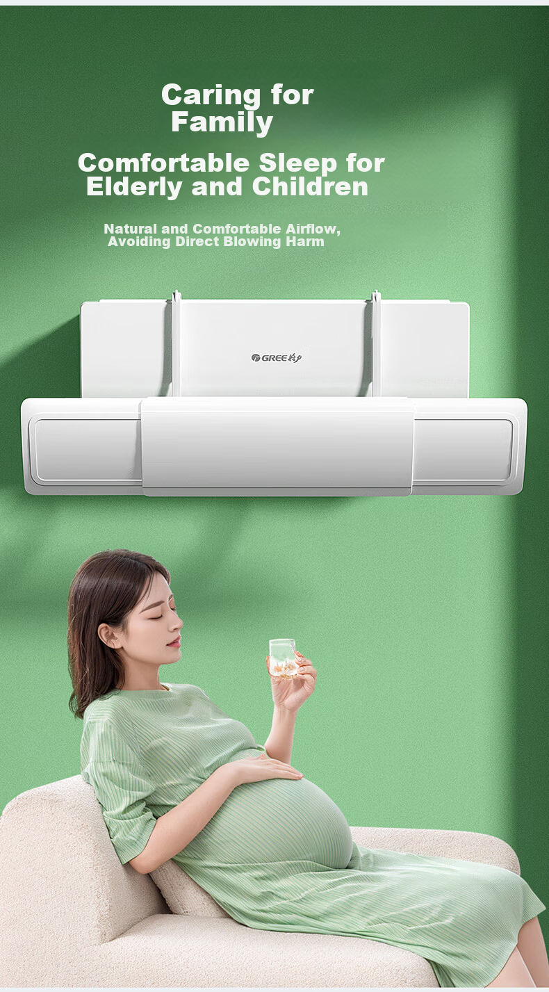 Little Queen Air Conditioner Wind Shield Panel Anti-Direct Blow Maternity Infant No-Installation Air Outlet Windproof Guide Panel Universal Hanging Type 11