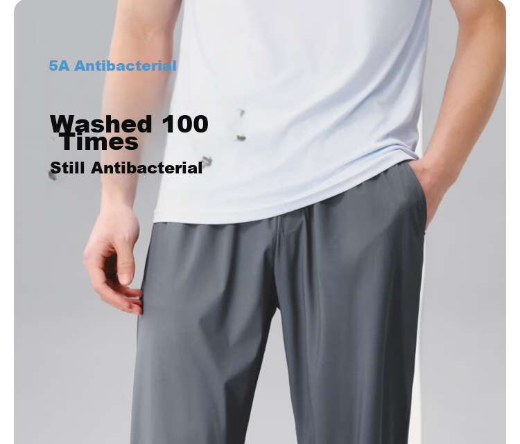 JD Original Men's Quick-Dry Sports Pants, Casual Trousers, Spring And Summer Men's Running Fitness Breathable Sweatpants, Training Pants for Men, Rhinoceros Gray, XL 20