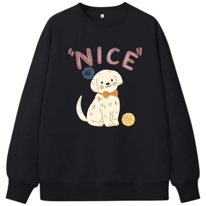TonLion Women's Sweatshirt Spring and Autumn New Heavyweight Loose Soft Cotton Long Sleeve Slim Pullover Top for Petite