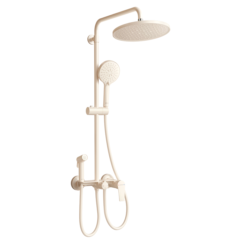 ARROW Shower Head, High-Quality Brass Faucet, Shower Sprayer, Milk White Shower Head with Pressure Boosting Functio