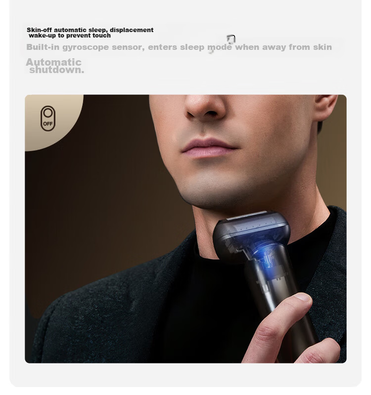 Showsee Reciprocating Induction Electric Shaver K3, Four-Direction Floating Blade Head, Birthday Gift for Dad, Husband, Boyfriend, Graduation Present 8