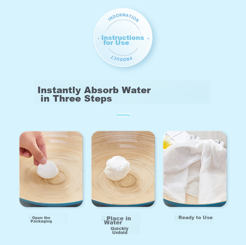 Beianshi Disposable Thickened Large Pearl Pattern Bath Towels Portable Travel Cotton Soft Towels 10 Packs 2