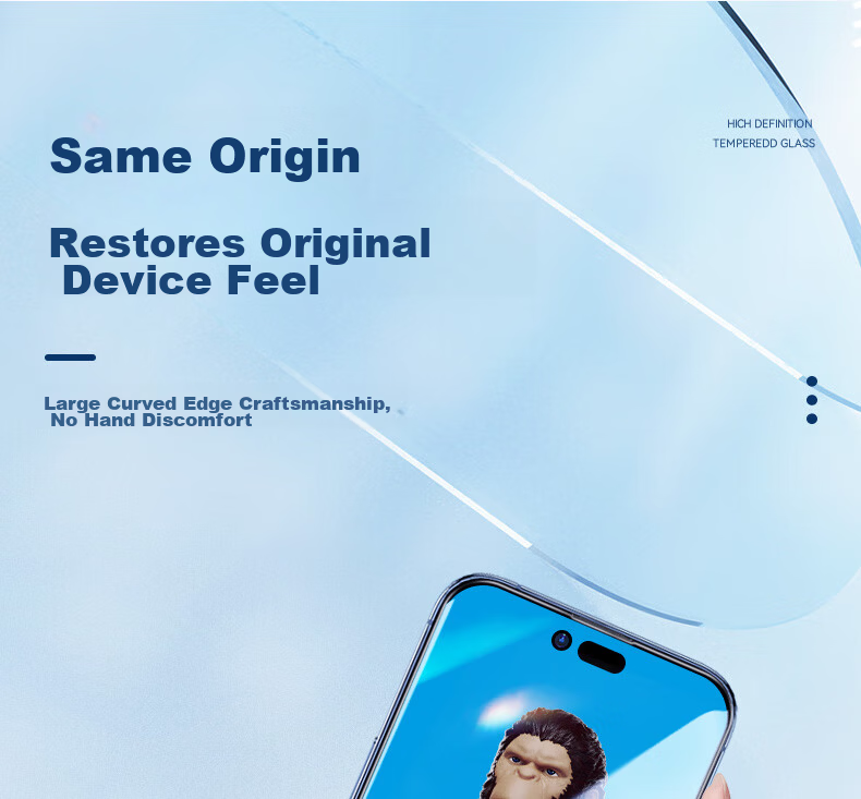 Lanxingxiansheng Tempered Glass Screen Protector for IPhone 14 Pro Max, Full Coverage Large View HD Clear Protective Film [Fully Transparent Simple Packaging] 10