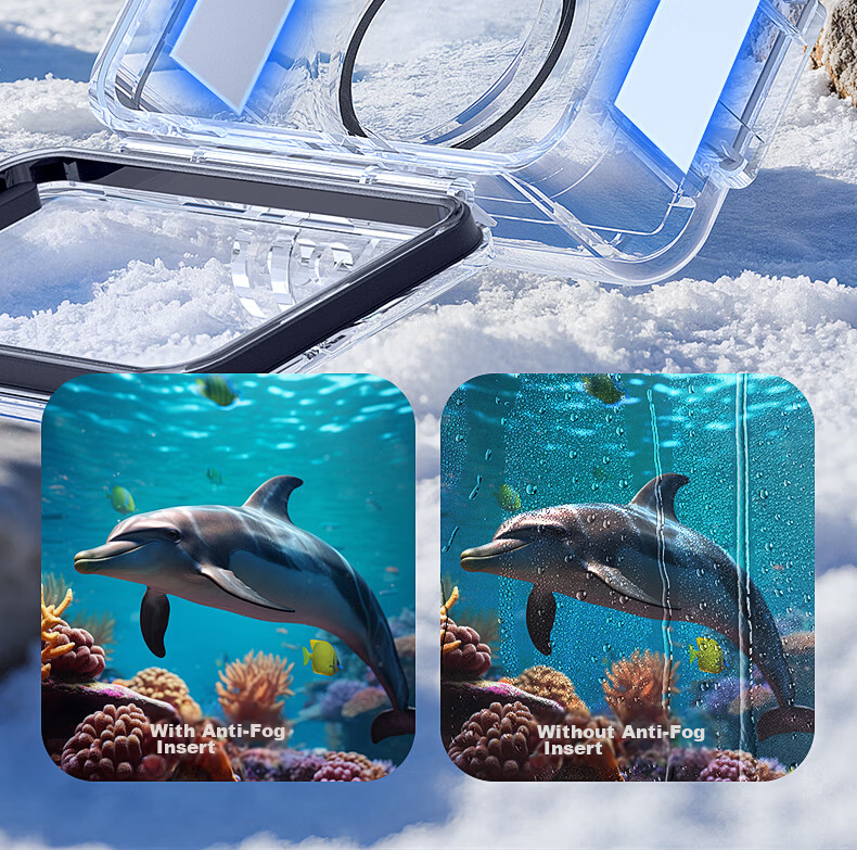 Llano DJI Action5 Pro Diving Accessories 60m Waterproof Case Set for Action4/3 Protective Case Sports Camera Snorkeling Surfing Beach Cycling Skiing Protective Cover 17