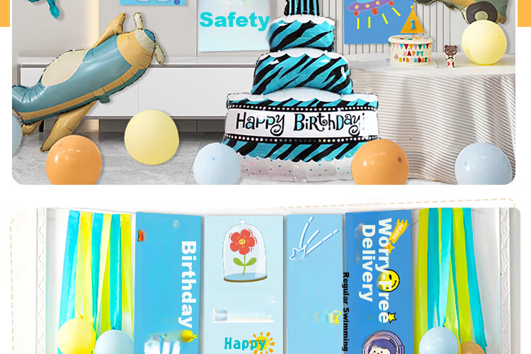 Yanyi Birthday Balloon Cartoon Headband Cute Photo Prop Party Atmosphere Decoration Animal Headband 17