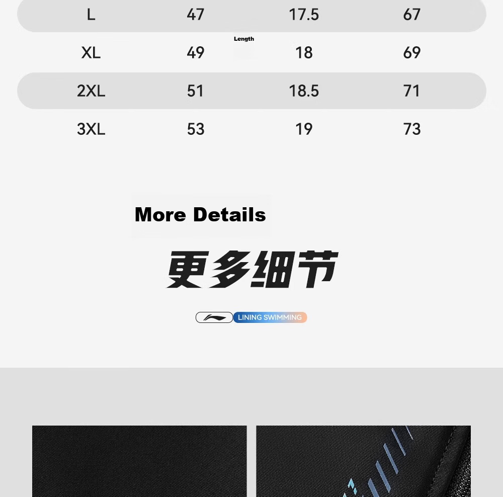 Li-Ning Jellyfish Suit Men's Swimwear Snorkeling Set Spring Autumn Warm Long-Sleeve Long Pants Large Size Swim Trunks Men Full-Body Diving Suit 16