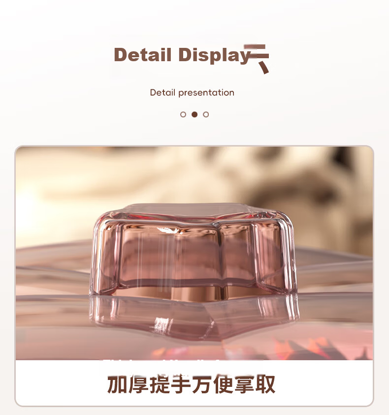 Jinlongxing Candy Box Snack Dried Fruit Tray Home Living Room Premium Nuts Fruit Sunflower Seeds New Year Single Layer with Lid 8