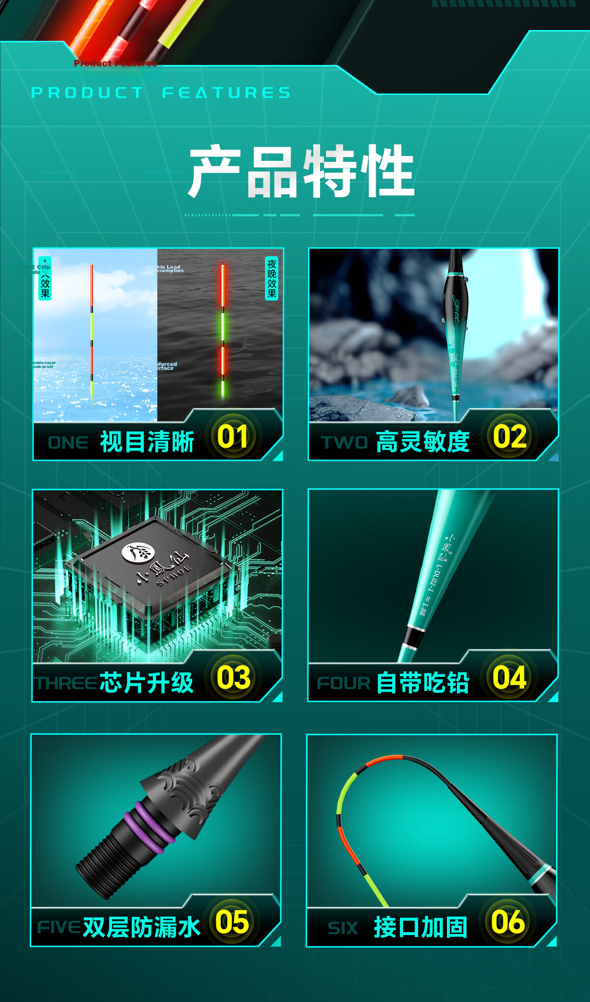 Xiaofengxian High-Luminous Night-Glowing Float L-DL, Bite-Sensitive Color-Changing Float, Day And Night Dual-Use, Highly Sensitive Fishing Float, Eye-Catching Wild Fishing Electronic Float 2