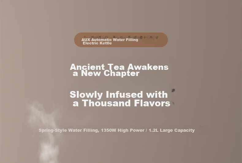 AUX Automatic Water-Filling Electric Kettle, Tea Table Integrated Electric Tea Stove Electric Kettle, Built-In Tea Table Electric Kettle for Brewing Tea And Sterilizing Tea Set, Electric Tea Tray HX-10B76 2
