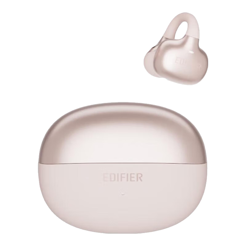 EDIFIER X Clip Clip-on Bluetooth Earphones Translator Open-fit Running Sports Earphones Bluetooth 6.0 Morning Pink Graduation Gift