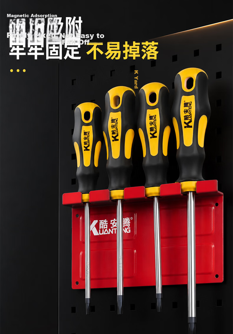 Kuanteng Magnetic Screwdriver Storage Rack Wrench Magnetic Holder Strong Magnet Magnetic Hook Wrench Magnetic Tool Rack 4