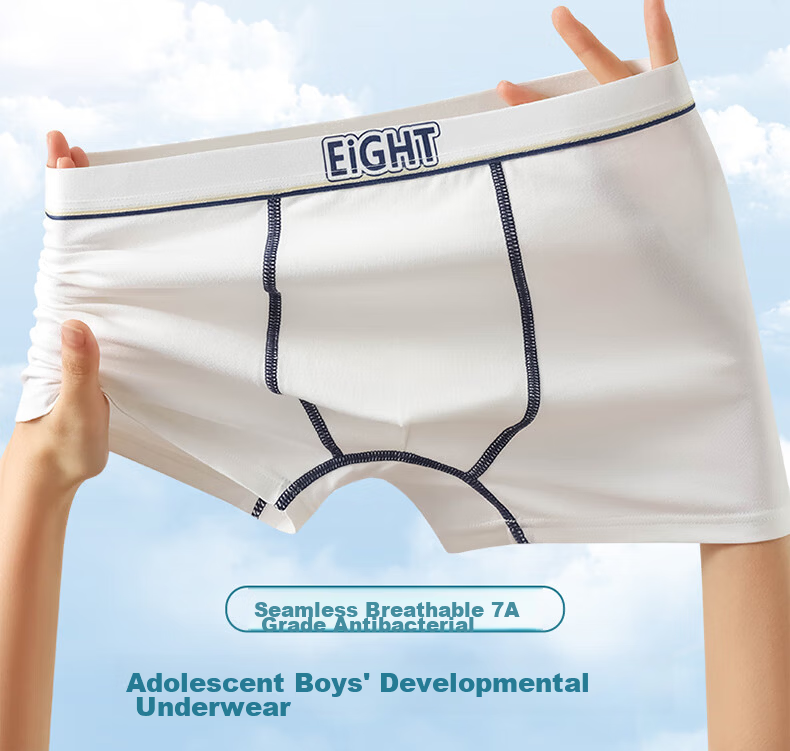Dingguagua Boys' Cotton Boxer Briefs for Adolescents, Middle and High School Students, Plus Size 11
