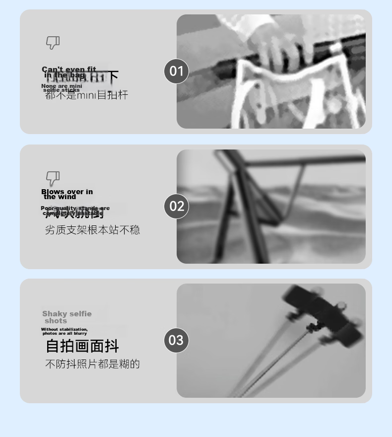Zhiguozhe 2026 New Mini Selfie Stick Travel Portable Phone Holder 360° Rotation Anti-Shake Automatic Tripod Follow Shooting Photography Tool Concert 4