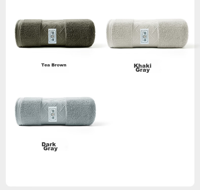 Grace 7A Antibacterial Anti-Mite Pure Cotton Towels 3-Pack Xinjiang Long-Staple Soft Absorbent Sports Face Towels for Men and Women 16
