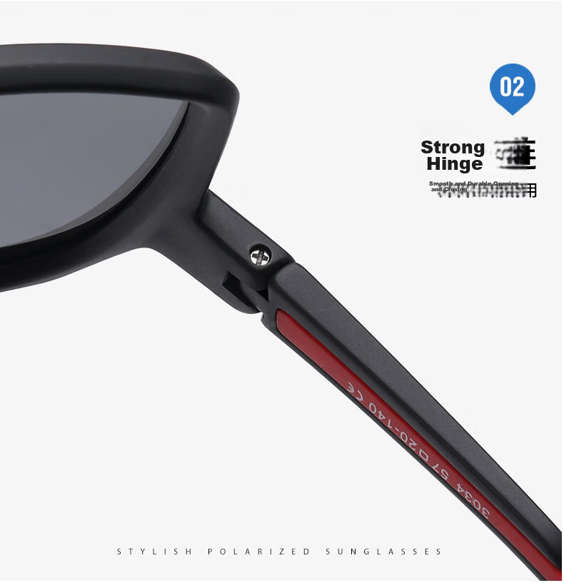 DRATRA Cycling Glasses Large Frame Outdoor Sports Marathon Running Windproof Sandproof Road Bike Polarized Sunglasses 7