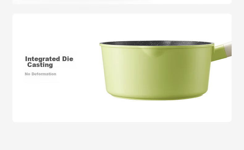 Babycare upgraded baby food pot milk pot children's frying pan non-stick pan multifunctional silicone spatula - Yuanli green lunch box 10