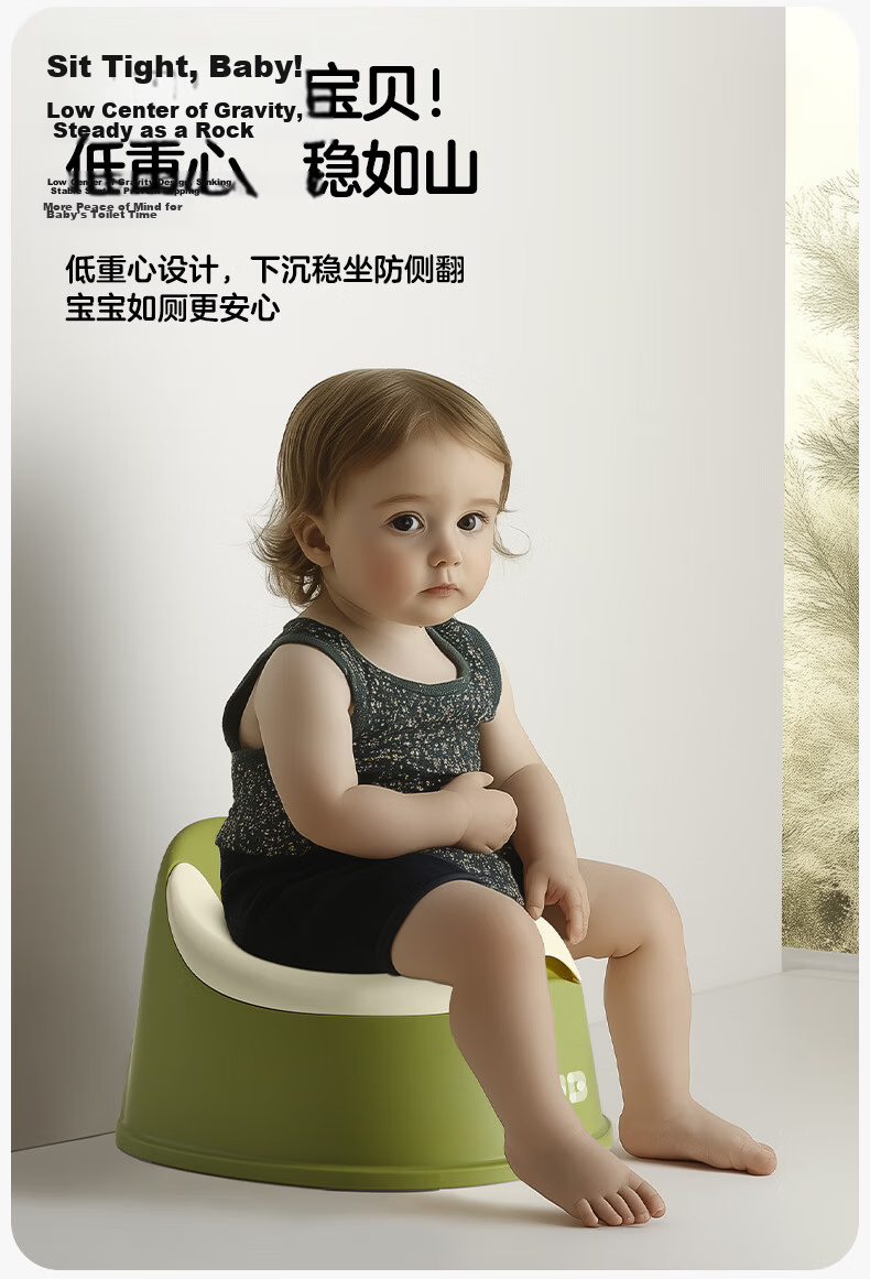 Kuby Children's Toilet Seat Boys Girls Baby Small Potty Training Portable Home Use Pearl Gray 3