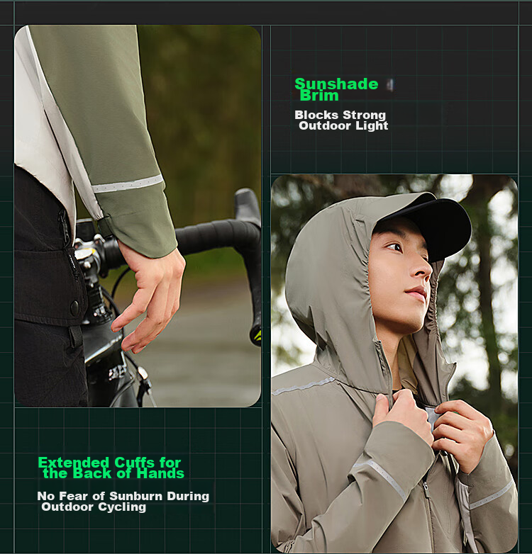 BOSIDENG Clothing, Five-Fold National Standard Sun Protection Jacket for Men And Women, Original Yarn UV-Resistant Cool Breathable Outdoor Fishing Wear Cycling Outerwear 13