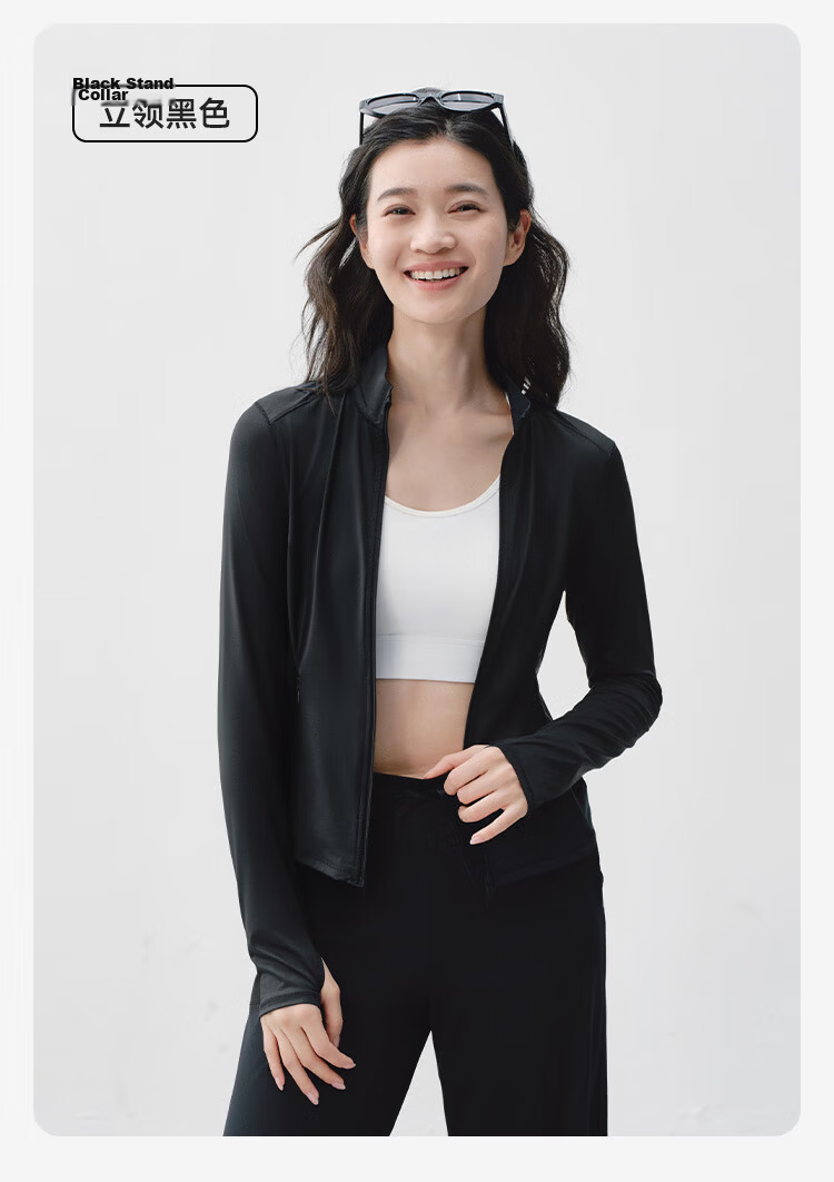 JD Jingzao Tested UPF800+ Women's Cooling Sun Protection Jacket Summer New Hooded Coat Black L 24
