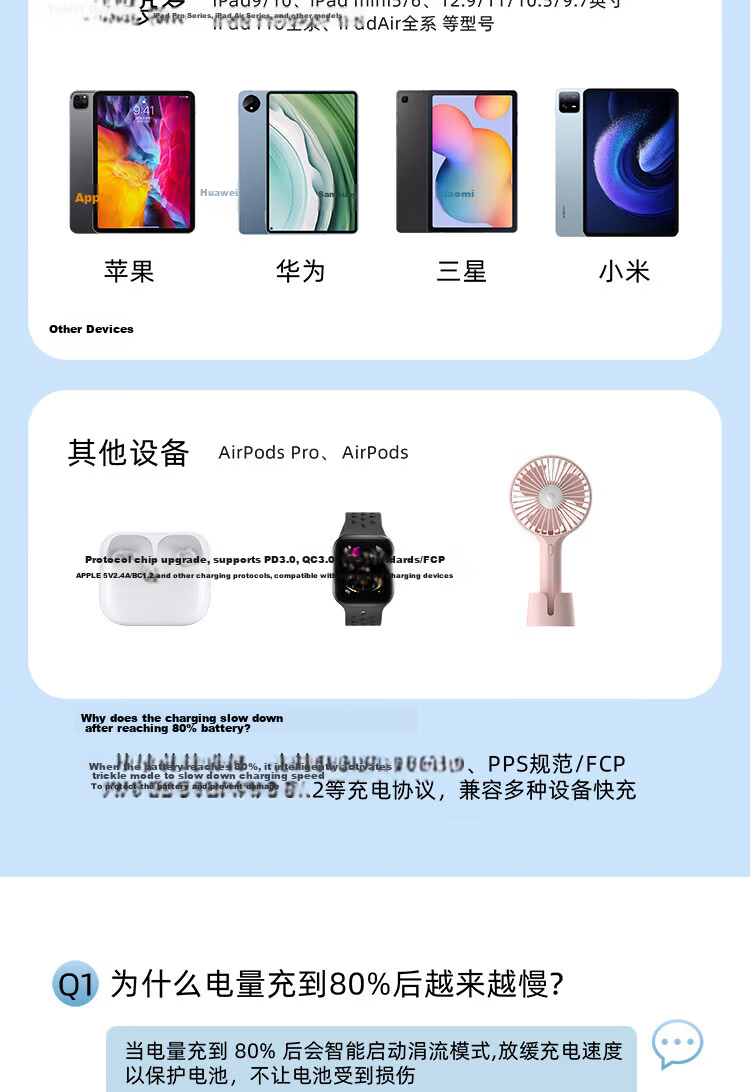 JD Jingzao 20W Apple Charger Set Compatible with iPhone 8-14 Including Lightning Cable GaN Fast Charger for iPhone 14 10