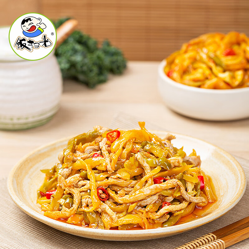 饭扫光榨菜 鲜脆榨菜丝352g 下饭菜 香辣咸菜泡菜 拌饭拌面调味料