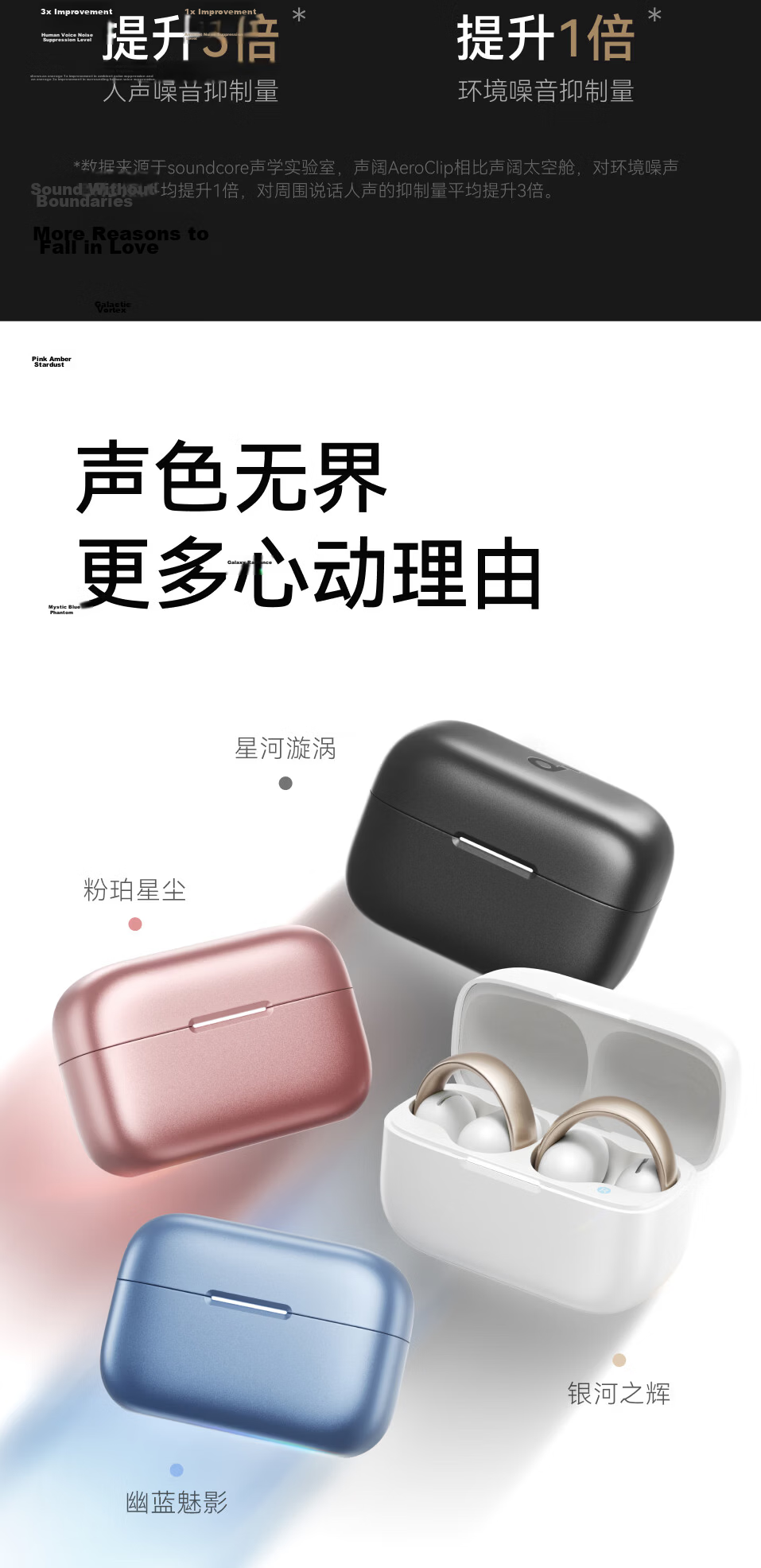 Soundcore [Hu Yanbin Edition] Anker AeroClip Clip-On Open-Ear Bone Conduction Sports Running Bluetooth Earphones Long Battery Life Apple Compatible 2026 New White 21