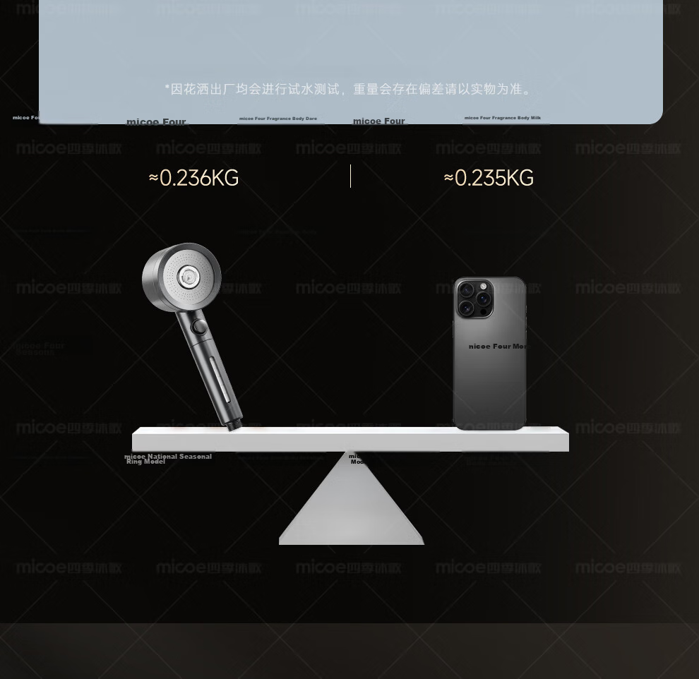 MICOE Shower Panel High-Pressure Bathroom Spray Head Water Purification Four-Mode Shower M-HS58Q 23