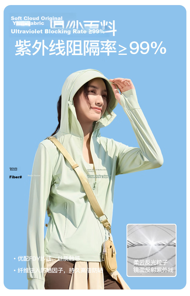 Warrior Women's Summer Sunscreen Jacket Ice Silk Cooling UV Protection Lightweight Breathable Comfortable Outdoor Skin Jacket 7
