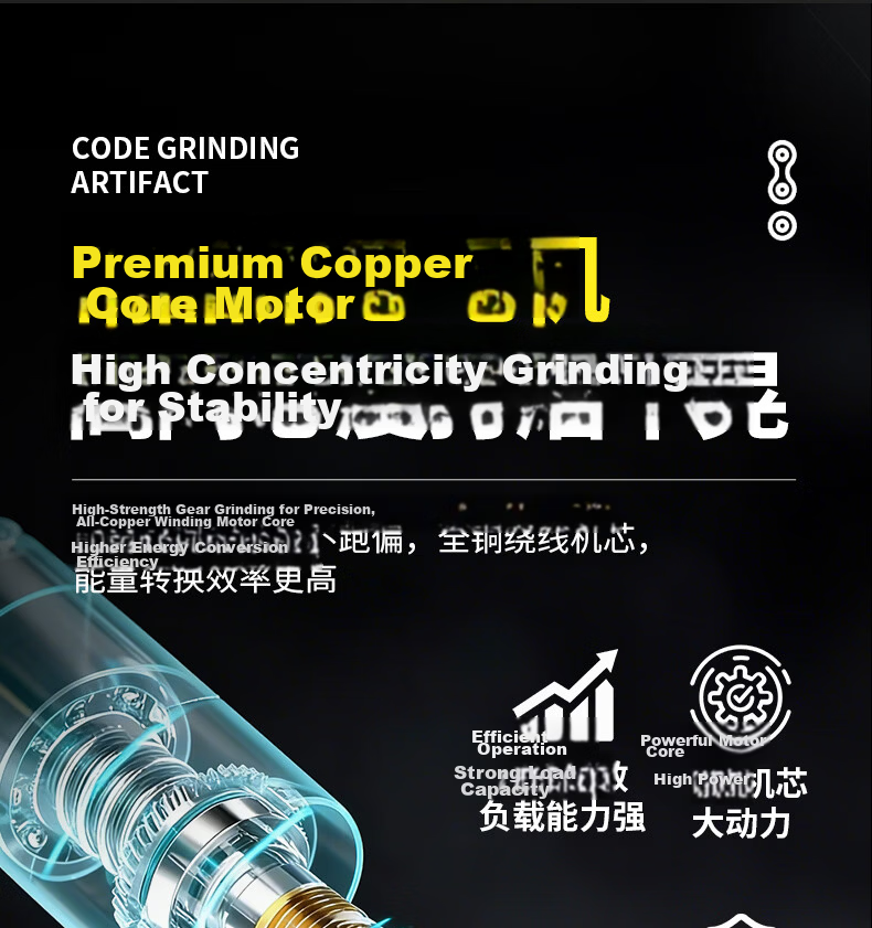 Jingkai Rechargeable Electric Code Engraving Machine Handheld Brushless Mini Code Scraper Grinder for Cigarette Boxes 7