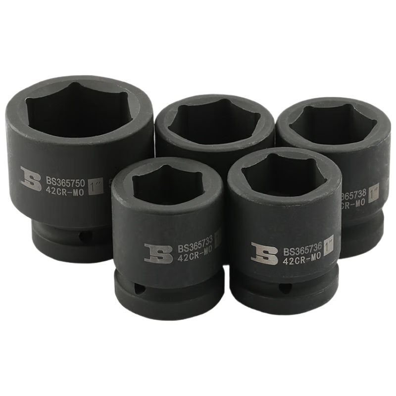 BOSI 25MM Series Standard Metric Hex Air Impact Socket Ratchet Wrench Large Drive Socket 36MM BS365736